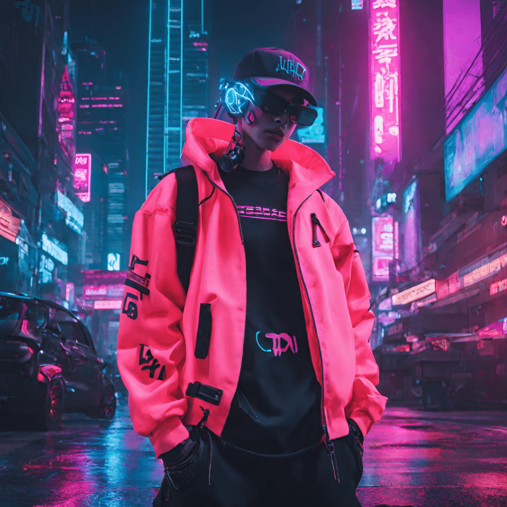 Street Wear Neon-Lit